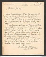 k.k. naturhistorisches Hofmuseum, Intendanzakten 1885-1896 (Hauer), Aktenzahl Z.3.a/1890, Seite 1